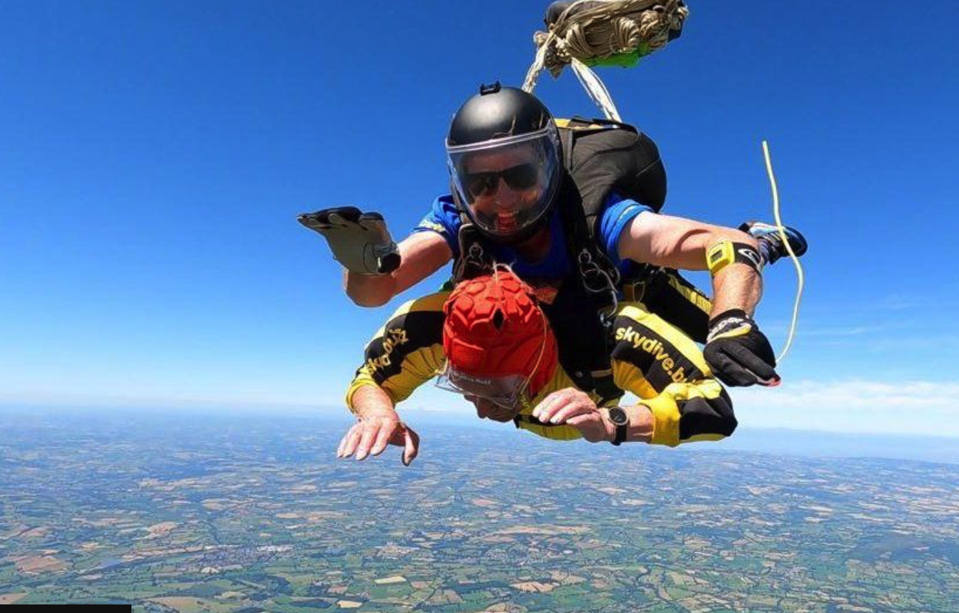 Sky dive at South farm holiday cottages
